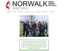 Tablet Screenshot of norwalkfirstumc.com